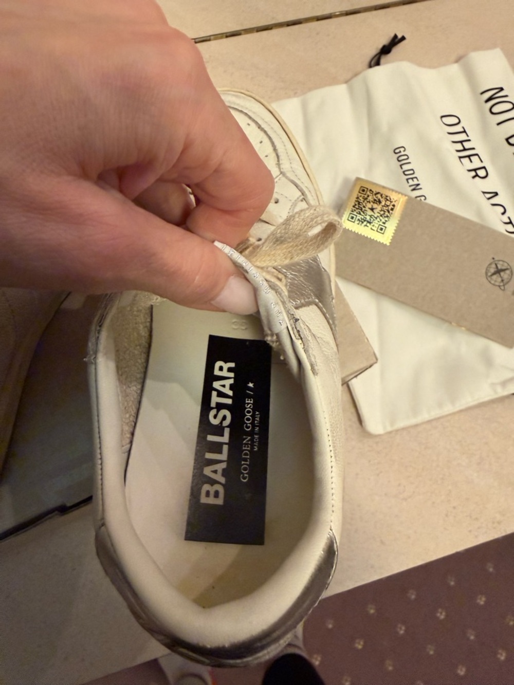 Golden Goose ball star Sneakers with Silver Star 38 - Picture 12 of 14